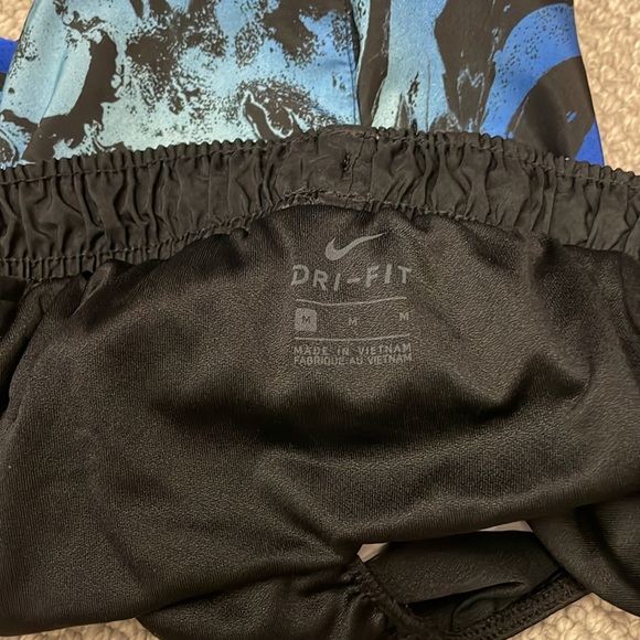 Nike Women’s Brief-Lined Blue Marble Running Shorts, Size Medium - Picture 11 of 12